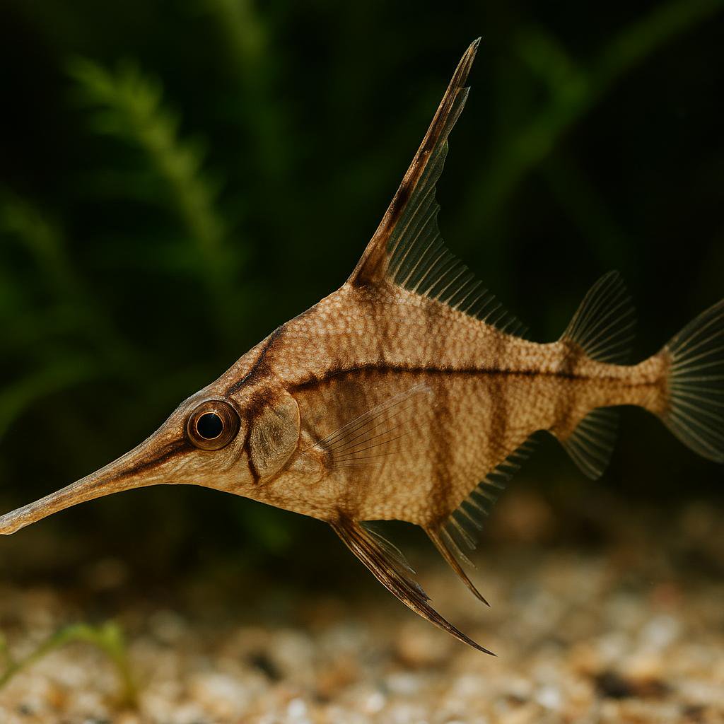 AI-generated illustration of Orange bellowfish