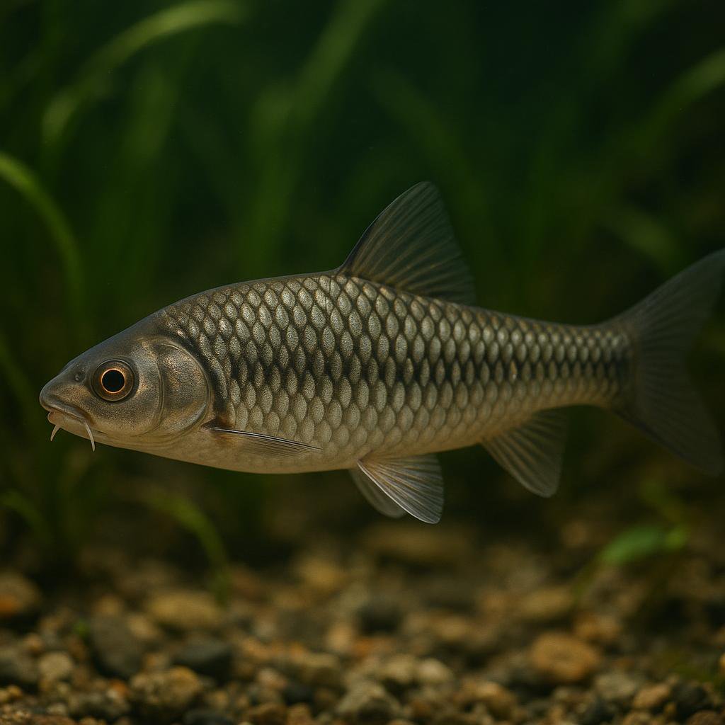 AI-generated illustration of Short-bodied white-armored fish