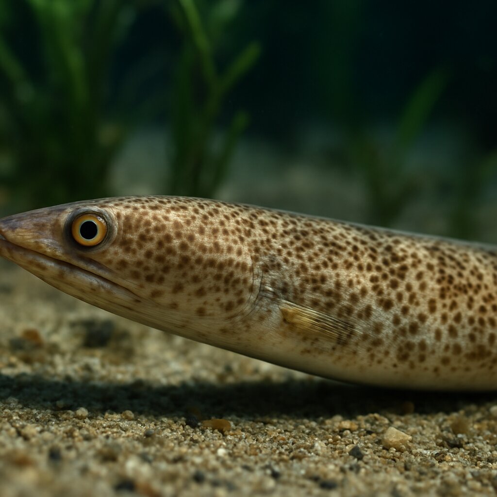 AI-generated illustration of Evermann's snake eel
