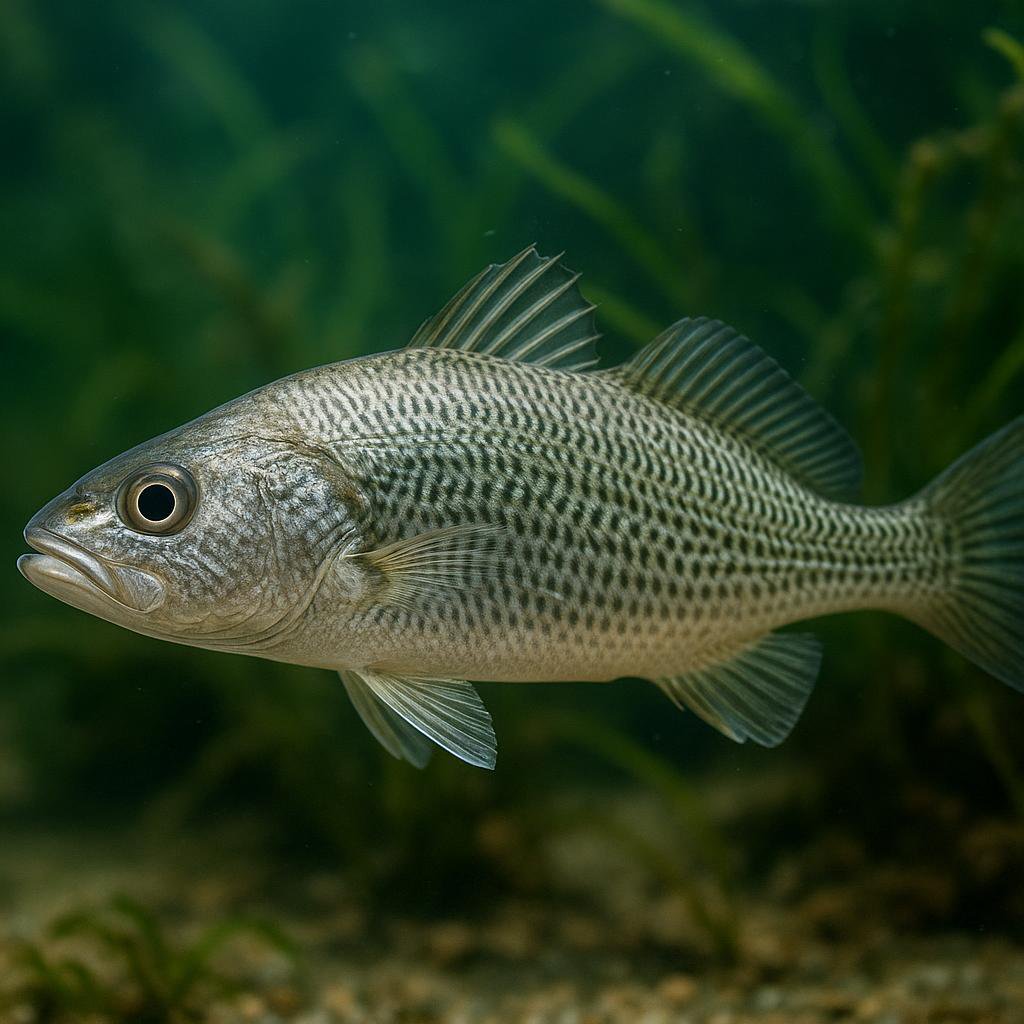 AI-generated illustration of Vermiculated croaker