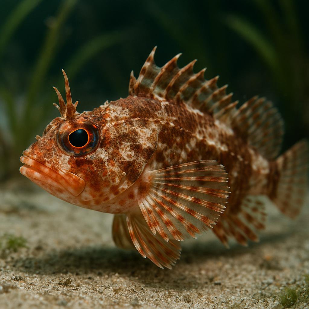 AI-generated illustration of Tentacled scorpionfish