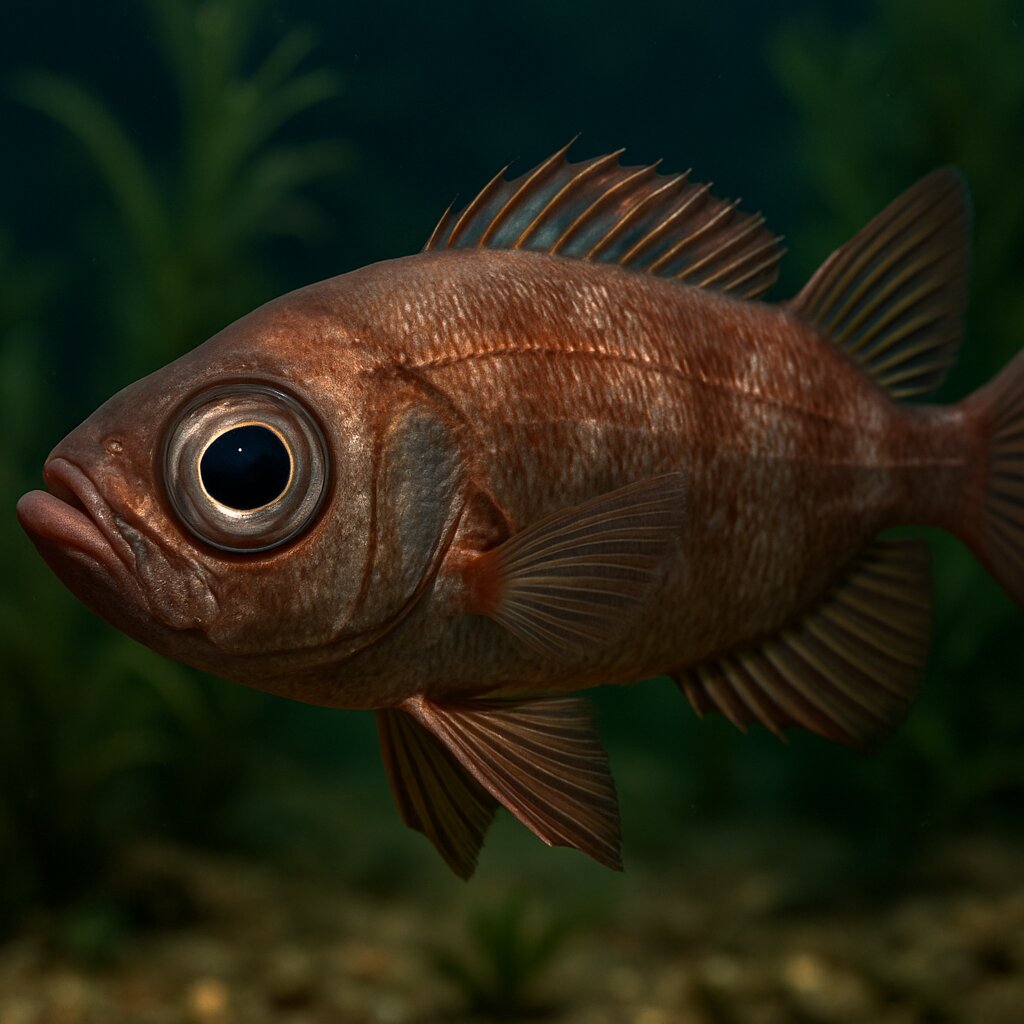 AI-generated illustration of Large-eye bigscale