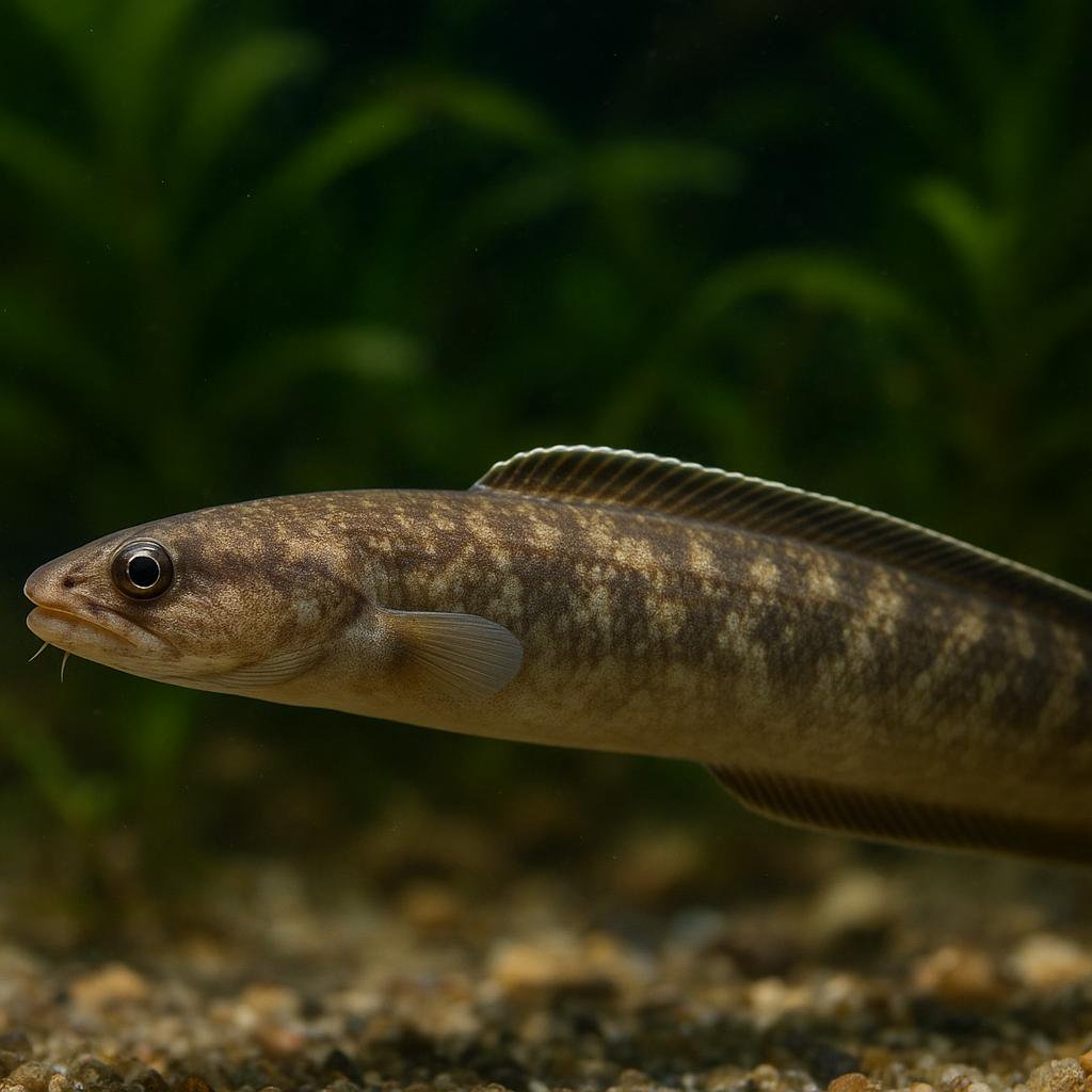 AI-generated illustration of Redsaddled snake eel