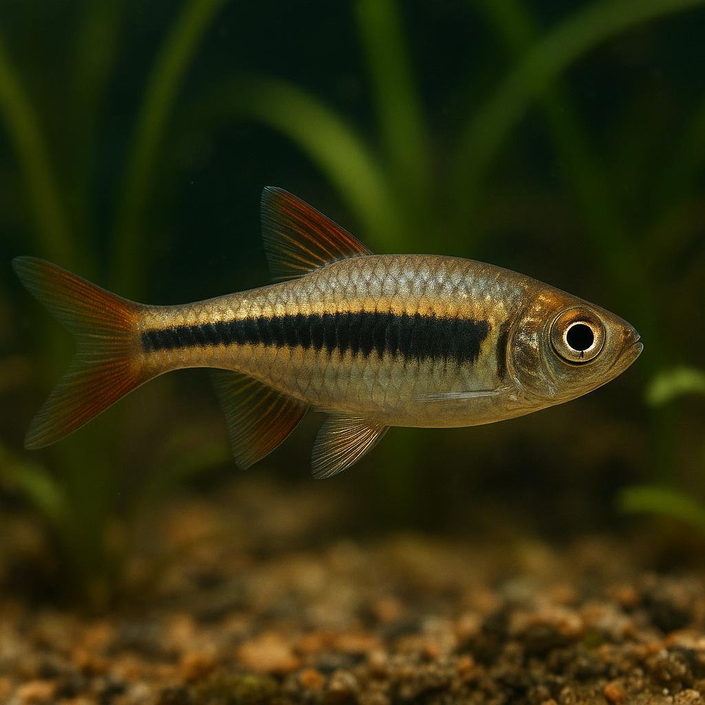AI-generated illustration of Blacktip rasbora