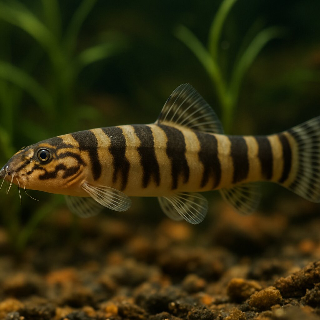 AI-generated illustration of Maejo tiger loach