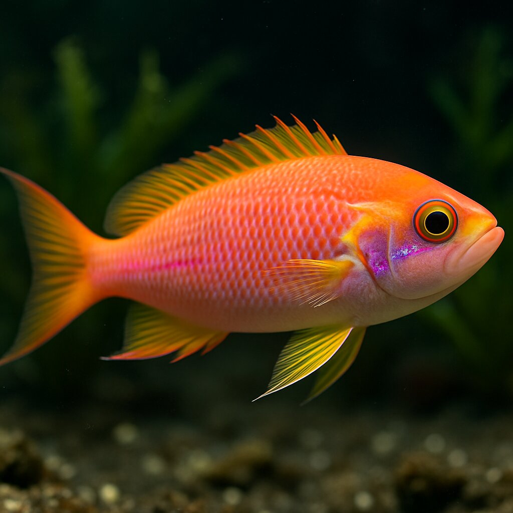 AI-generated illustration of Boulenger's anthias