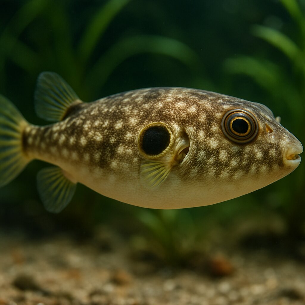 AI-generated illustration of Bullseye puffer