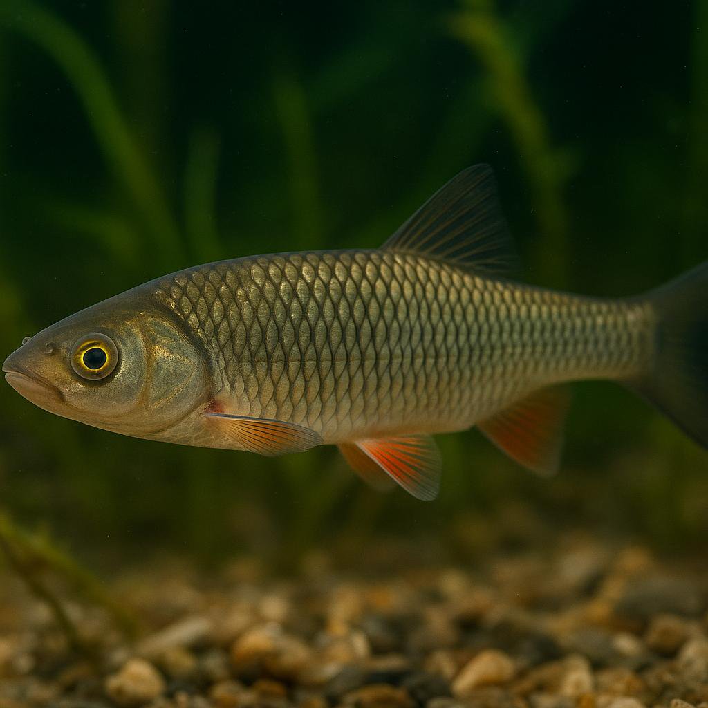 AI-generated illustration of Striped chub