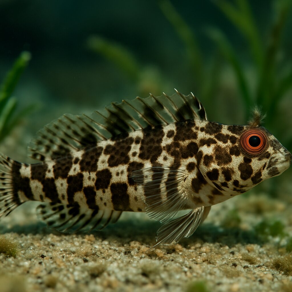 AI-generated illustration of Chessboard blenny