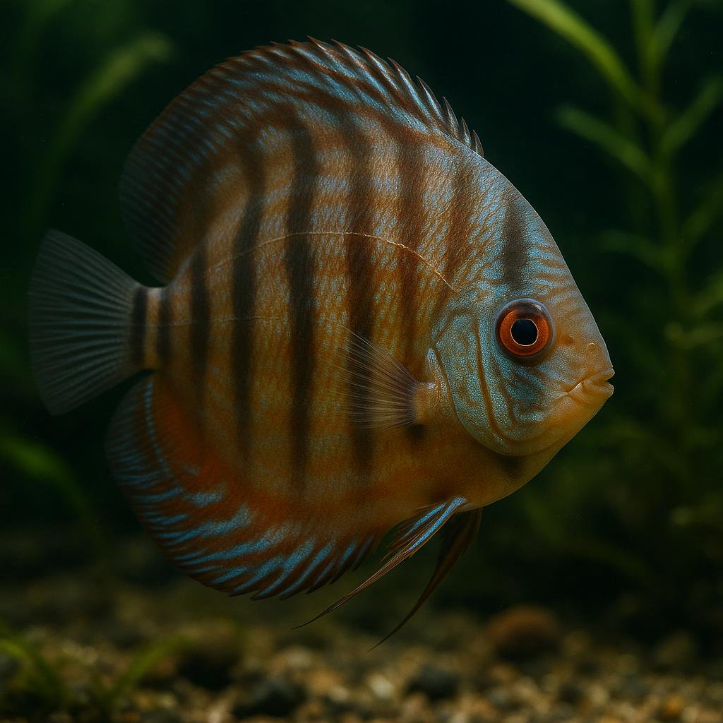 AI-generated illustration of Blue discus