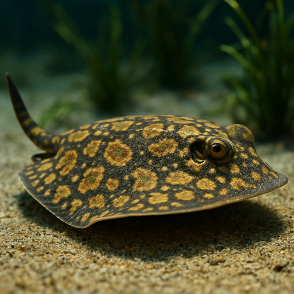 AI-generated illustration of Patchwork stingaree