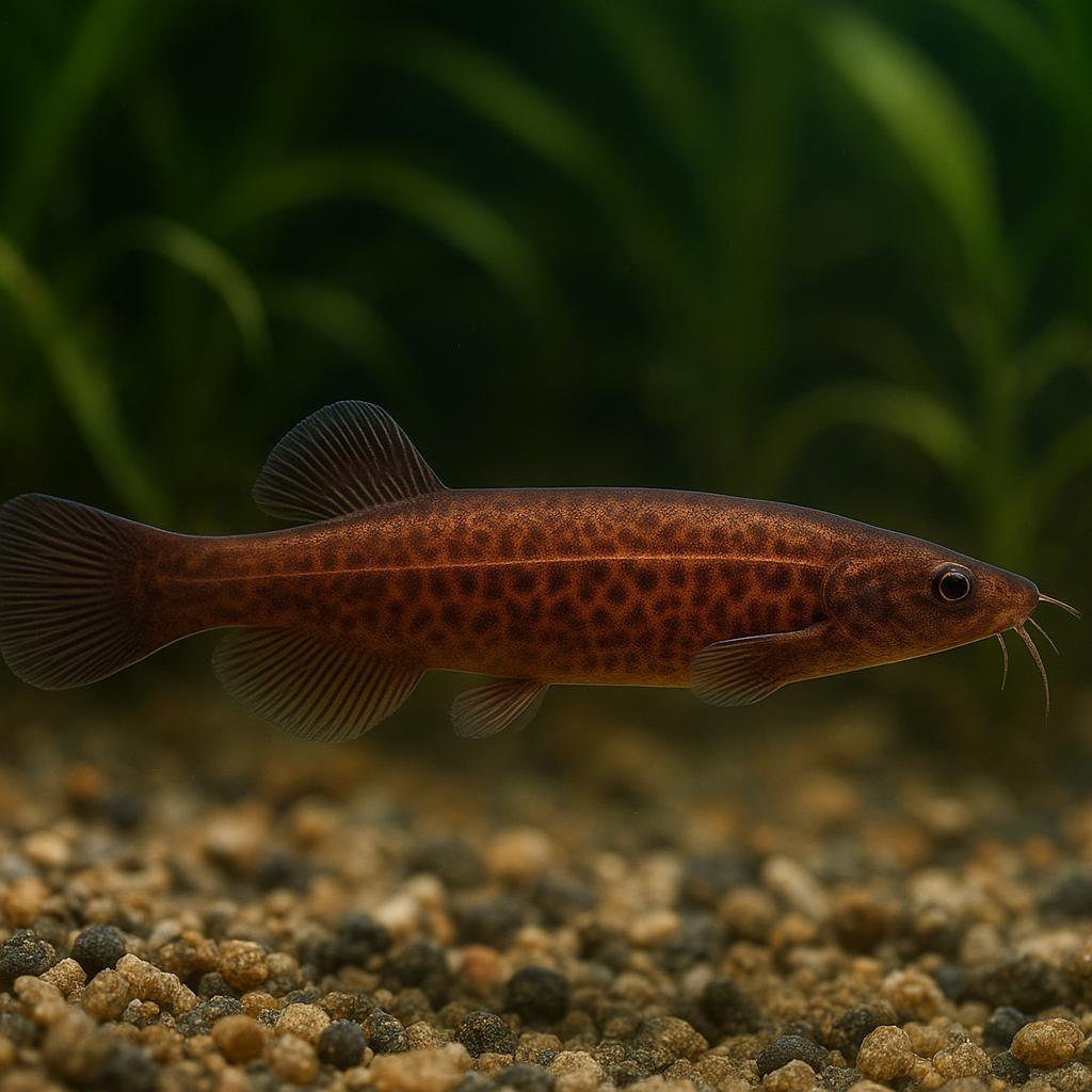 AI-generated illustration of Brown Fork-Tail Loach