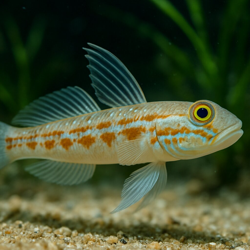 AI-generated illustration of Long-finned goby