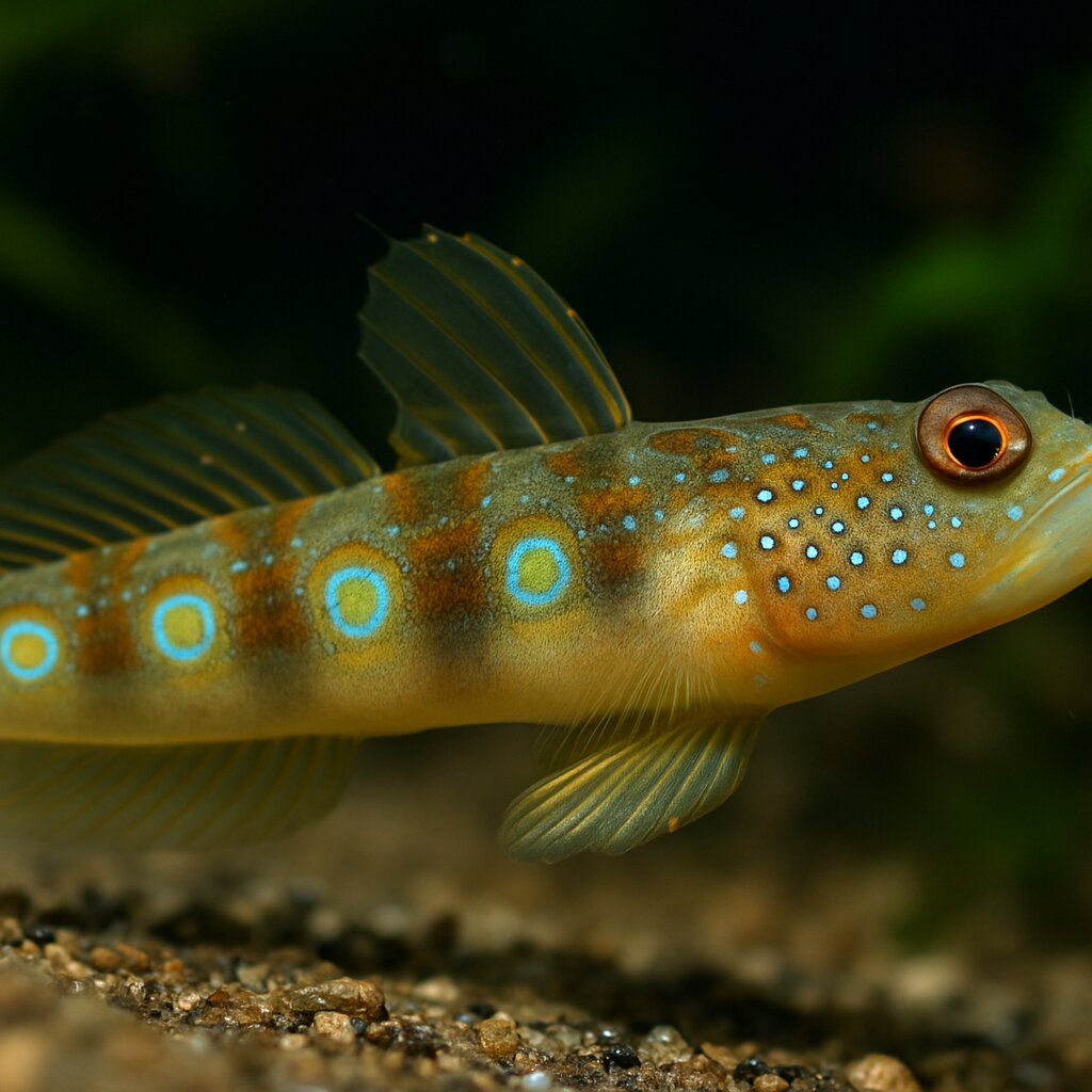 AI-generated illustration of Moon-spotted shrimp goby