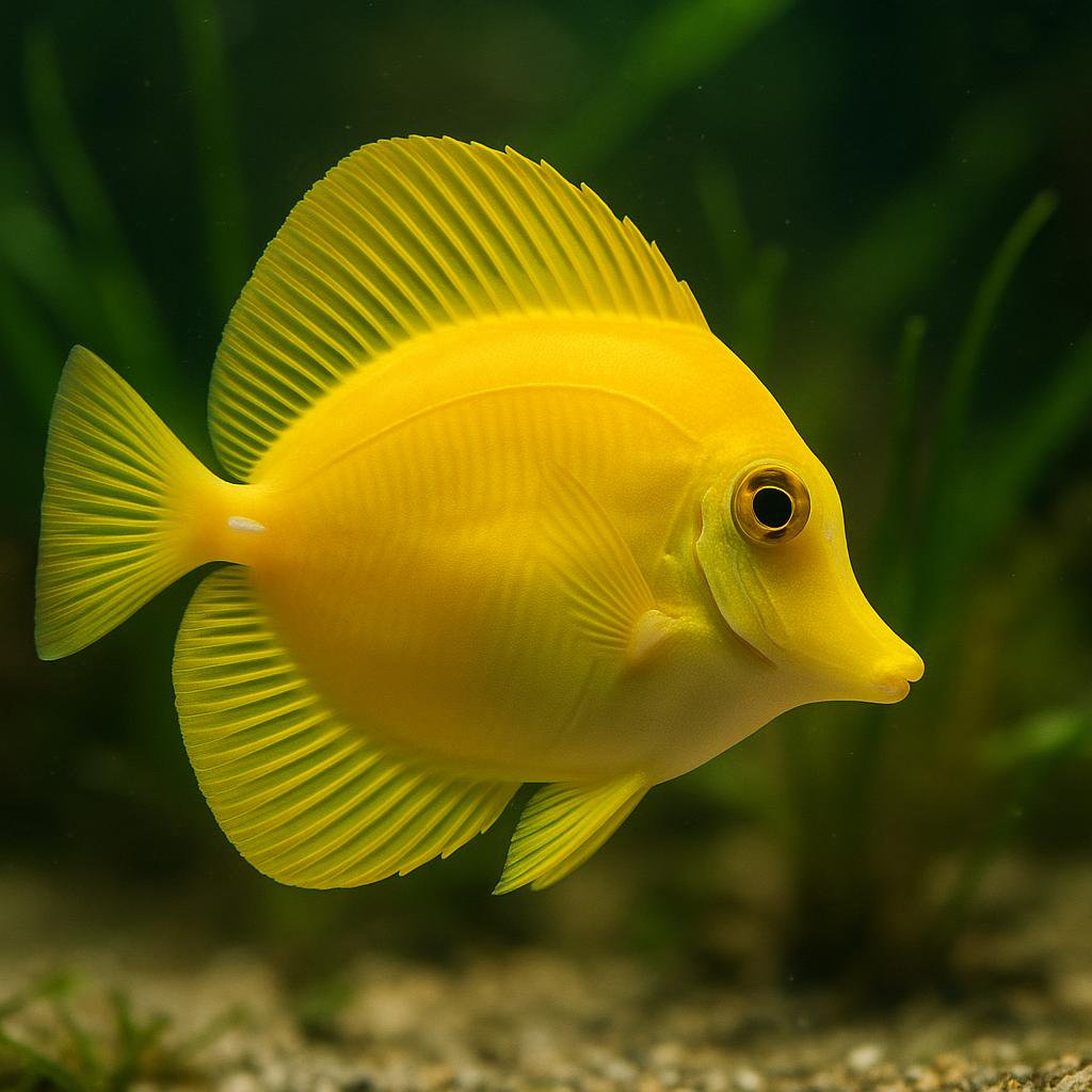 AI-generated illustration of Yellow tang
