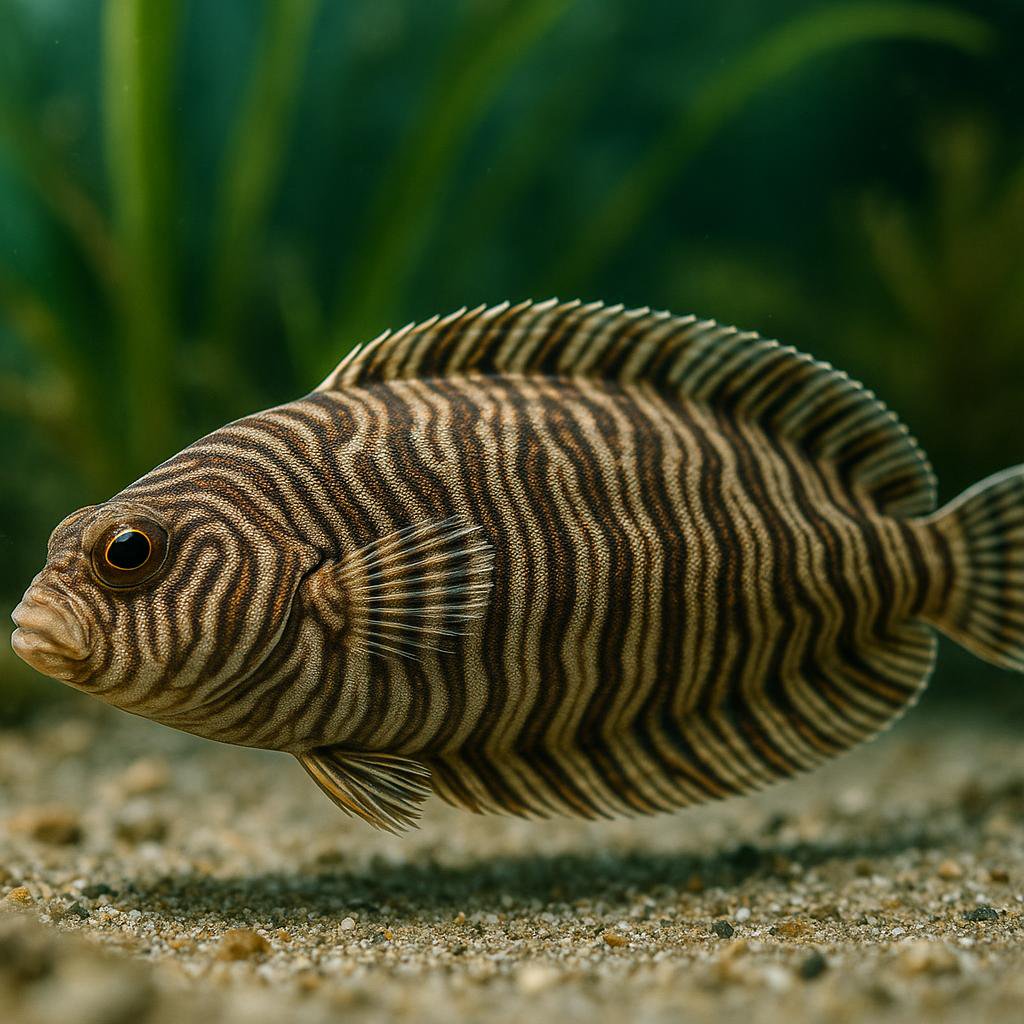 AI-generated illustration of Annandale's zebra sole