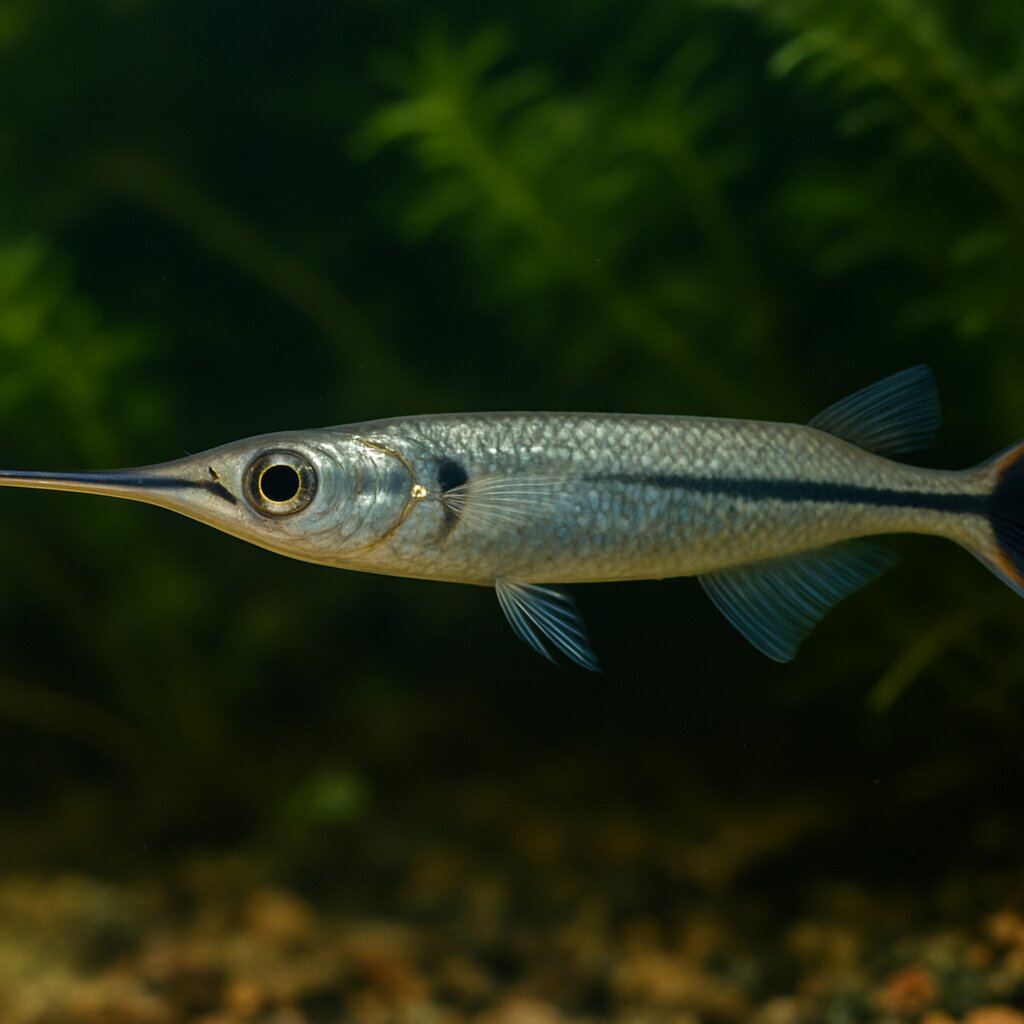 AI-generated illustration of Vogelkop river garfish